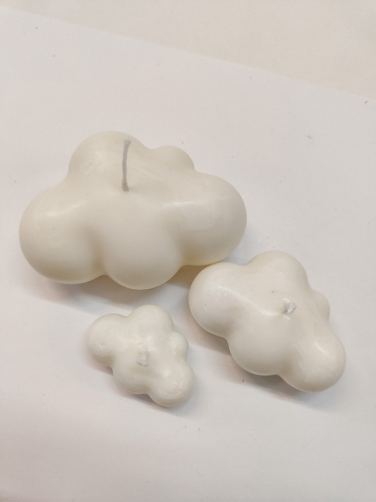 Set van 3 wolkenkaarsen