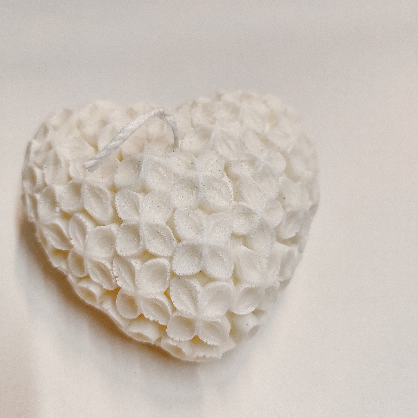 Flower heart kaars