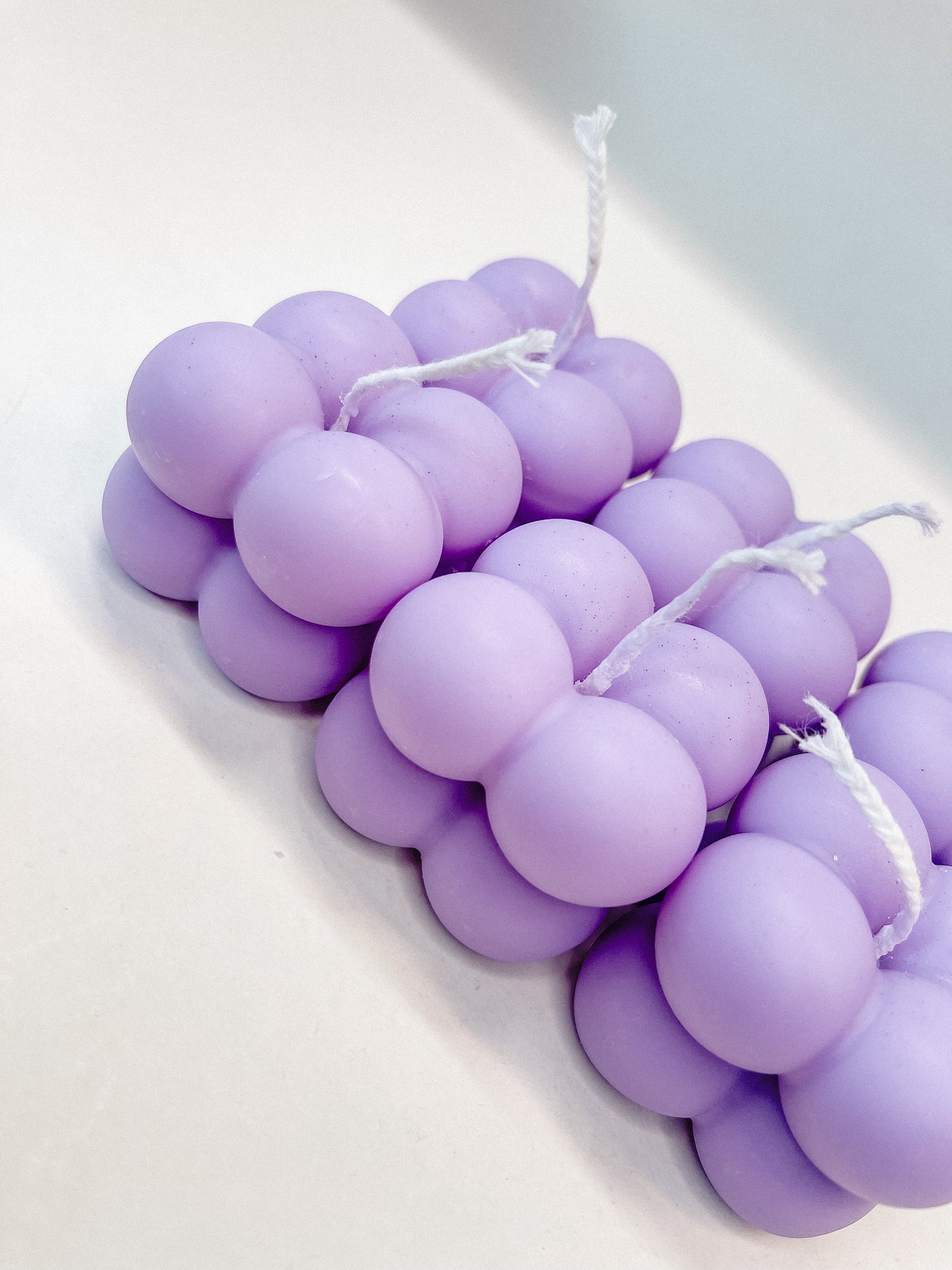 Bubble Kaars Lila (klein)