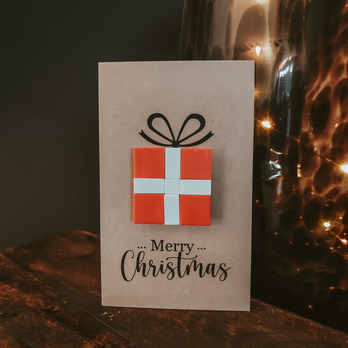 Lego kerstkaart - Cadeau