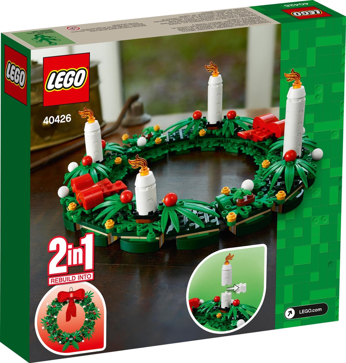 LEGO 40426 - Kerstkrans 2-in-1