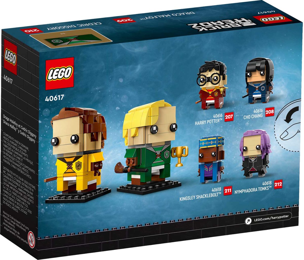 LEGO 40617 - Harry Potter Brickheadz - Draco Malfidus™ en Carlo Kannewasser