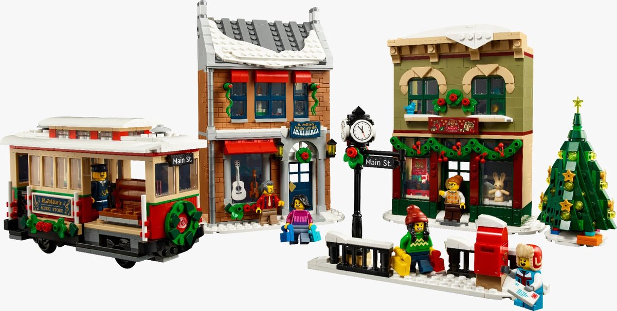 LEGO ICONS 10308 - Kerst Dorpsstraat - Holiday Main Street