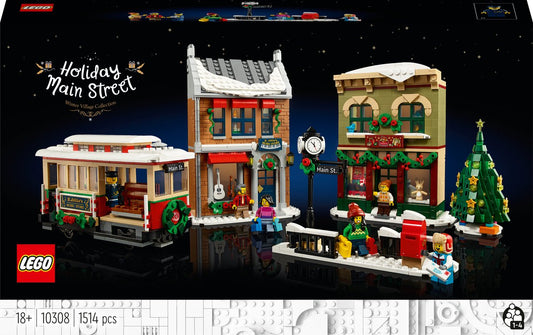 LEGO ICONS 10308 - Kerst Dorpsstraat - Holiday Main Street