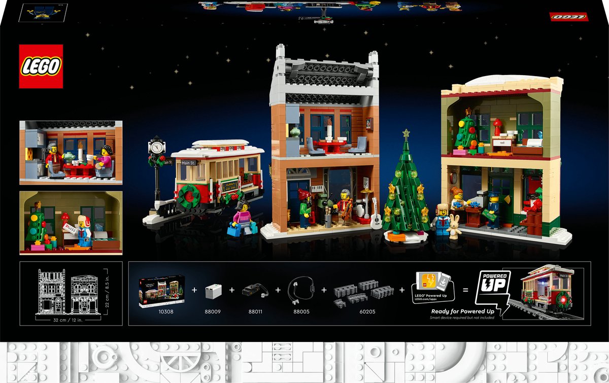 LEGO ICONS 10308 - Kerst Dorpsstraat - Holiday Main Street