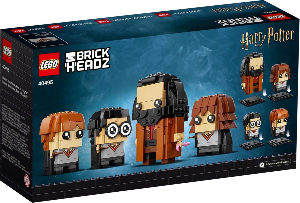 Lego Harry Potter 40495 Brickheadz Harry, Hermelien, Ron & Hagrid™