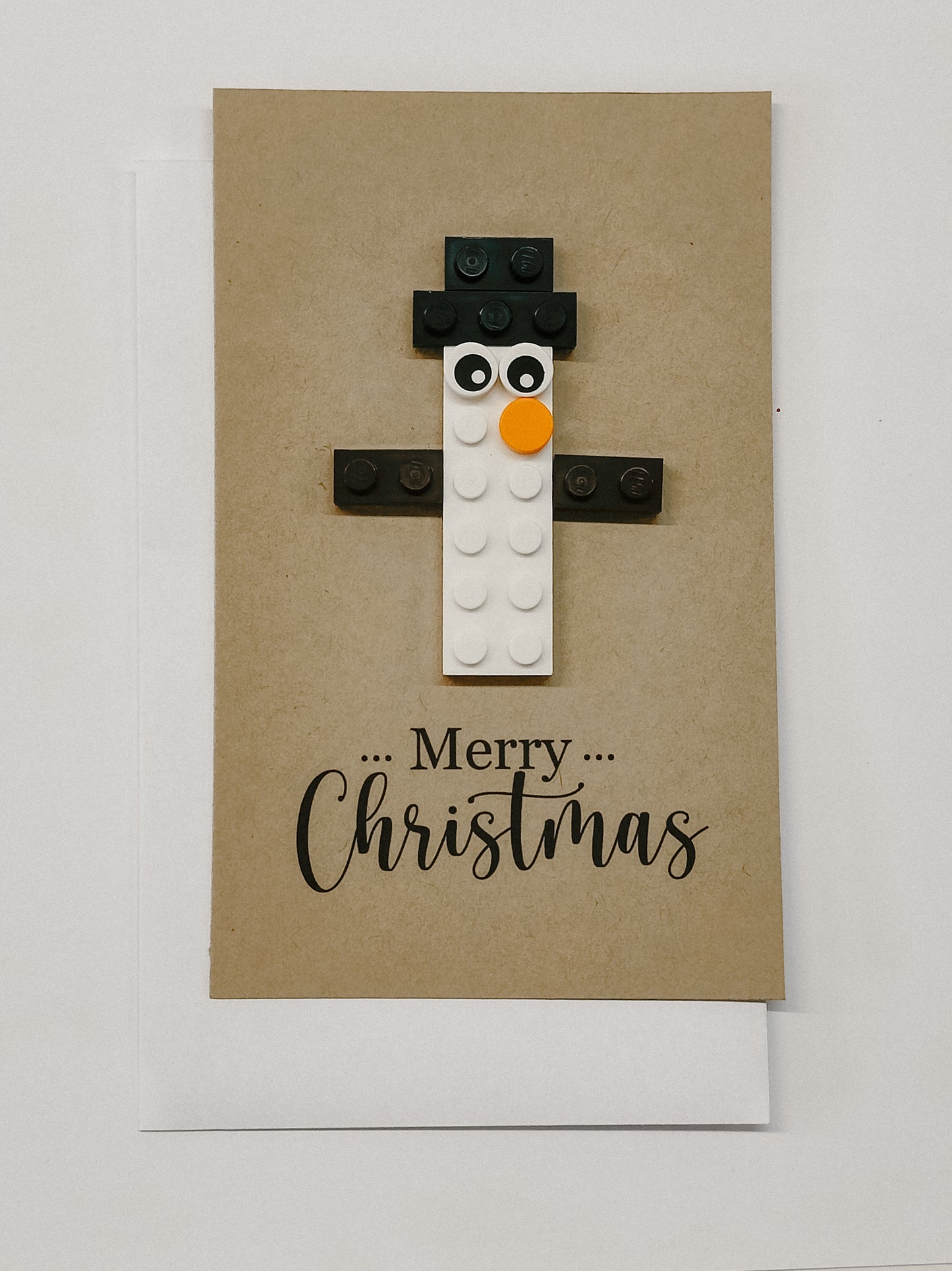 Lego kerstkaart - Sneeuwman