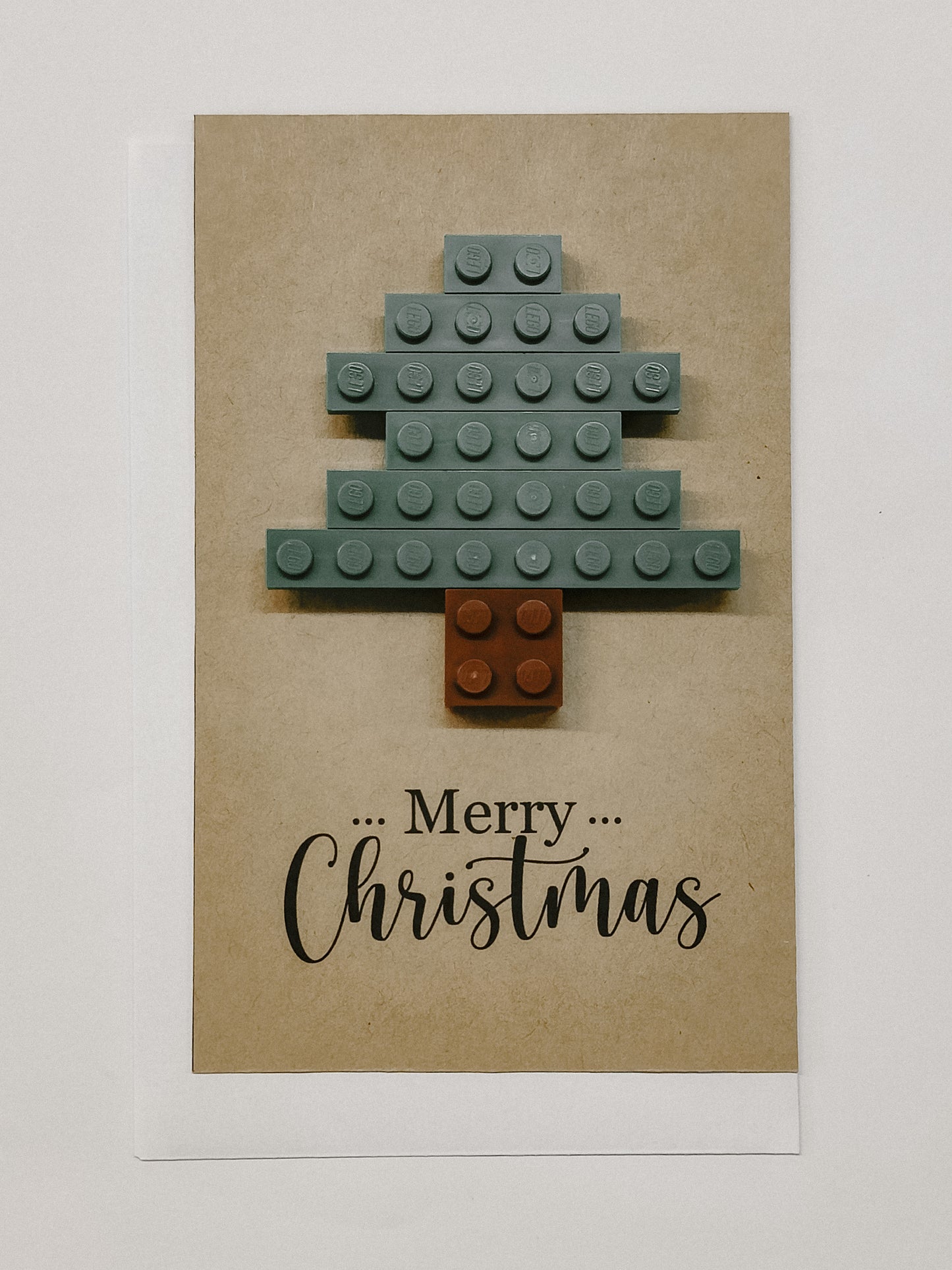 Lego kerstkaart - Kerstboom