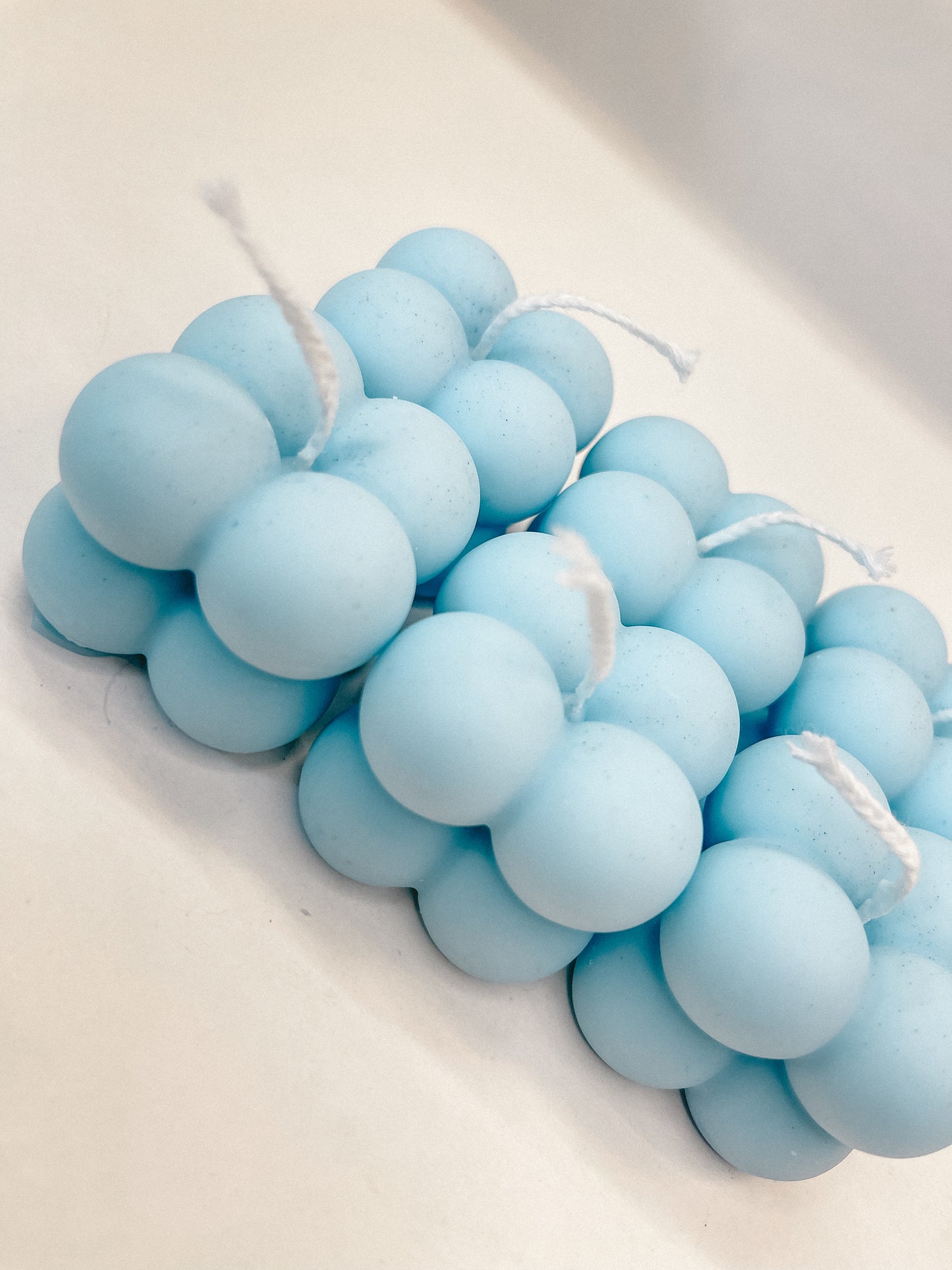 Bubble Kaars Licht Blauw (klein)