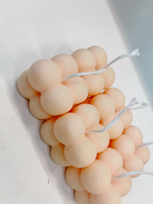 Bubble Kaars Oranje (klein)