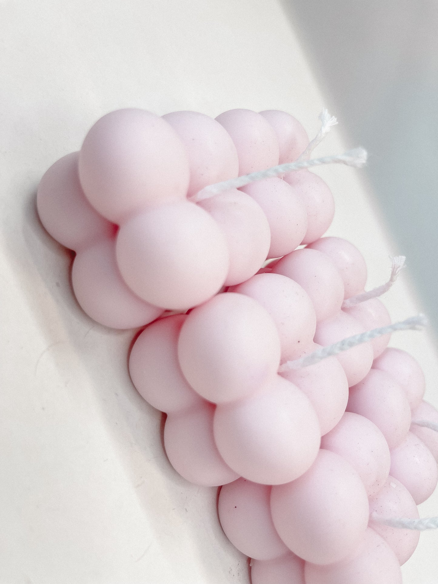 Bubble Kaars Licht Roze (klein)