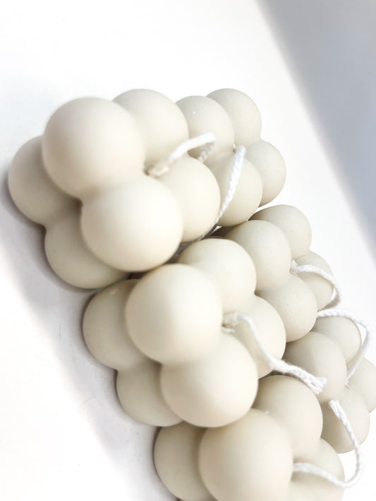 Bubble Kaars Beige (klein)