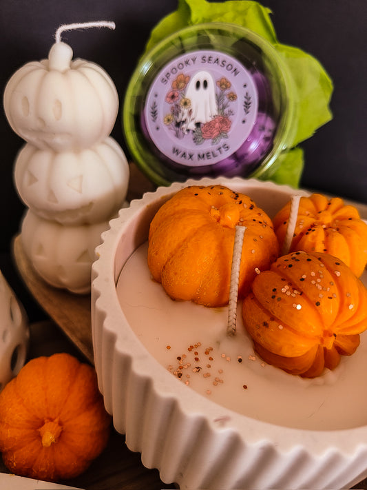 Geurkaars: pumpkin bowl