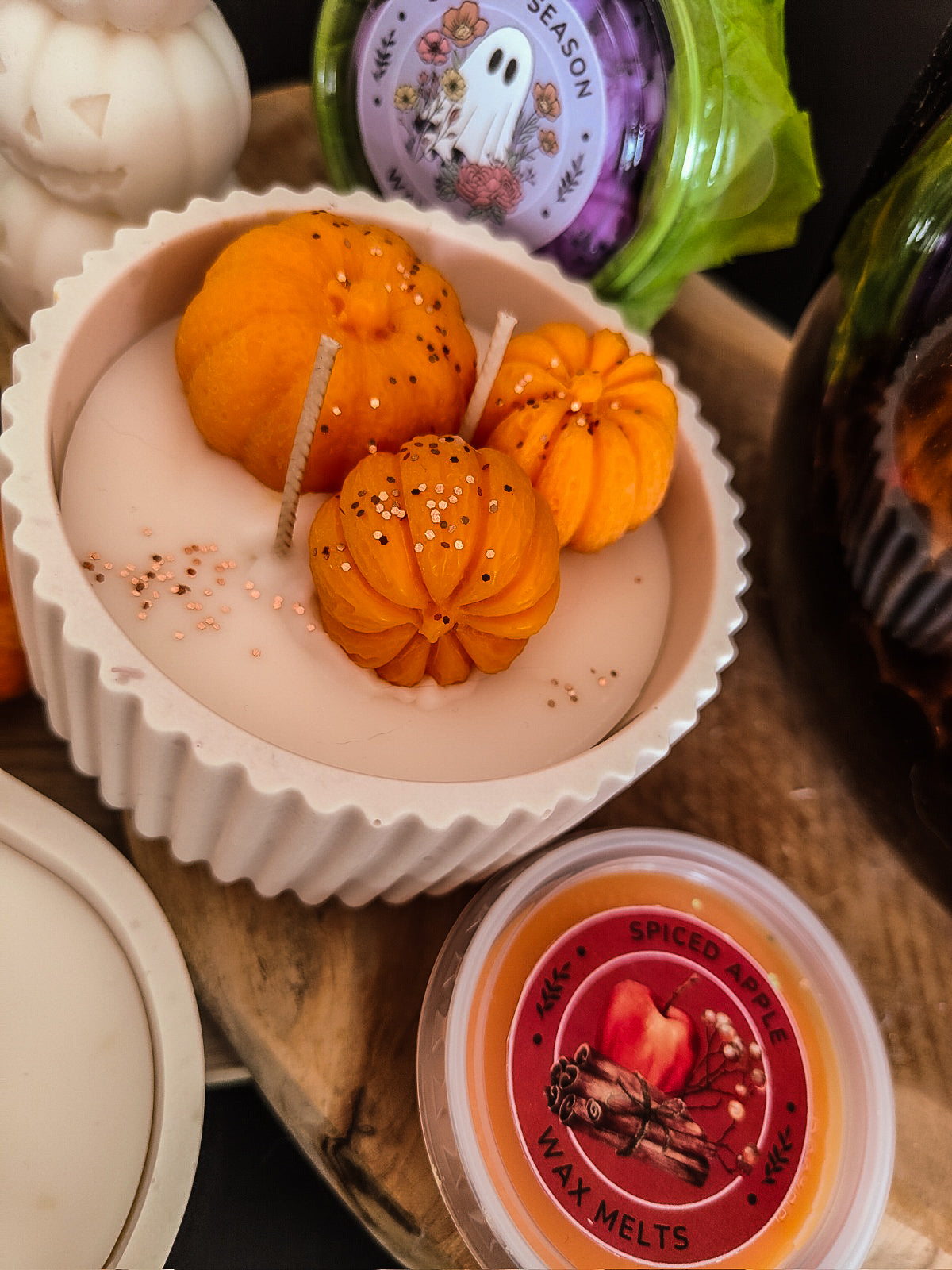 Geurkaars: pumpkin bowl