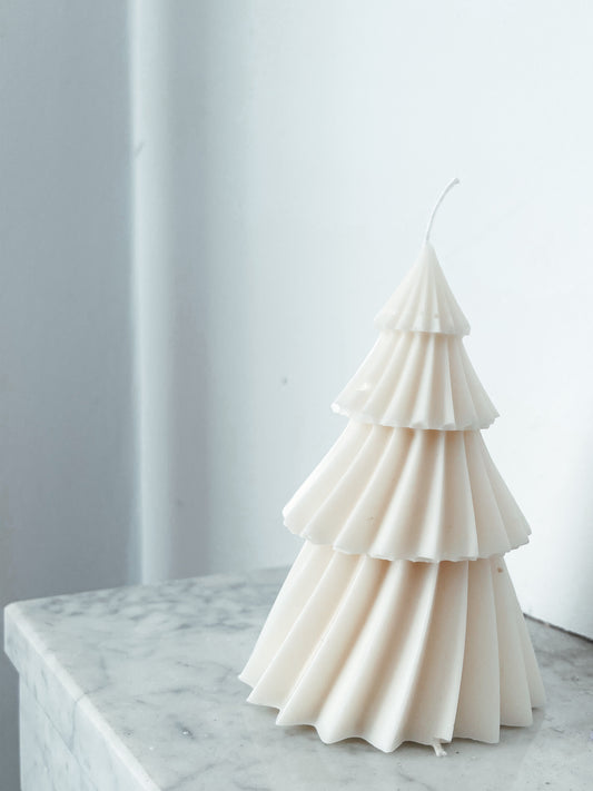 Modern xmas tree kaars