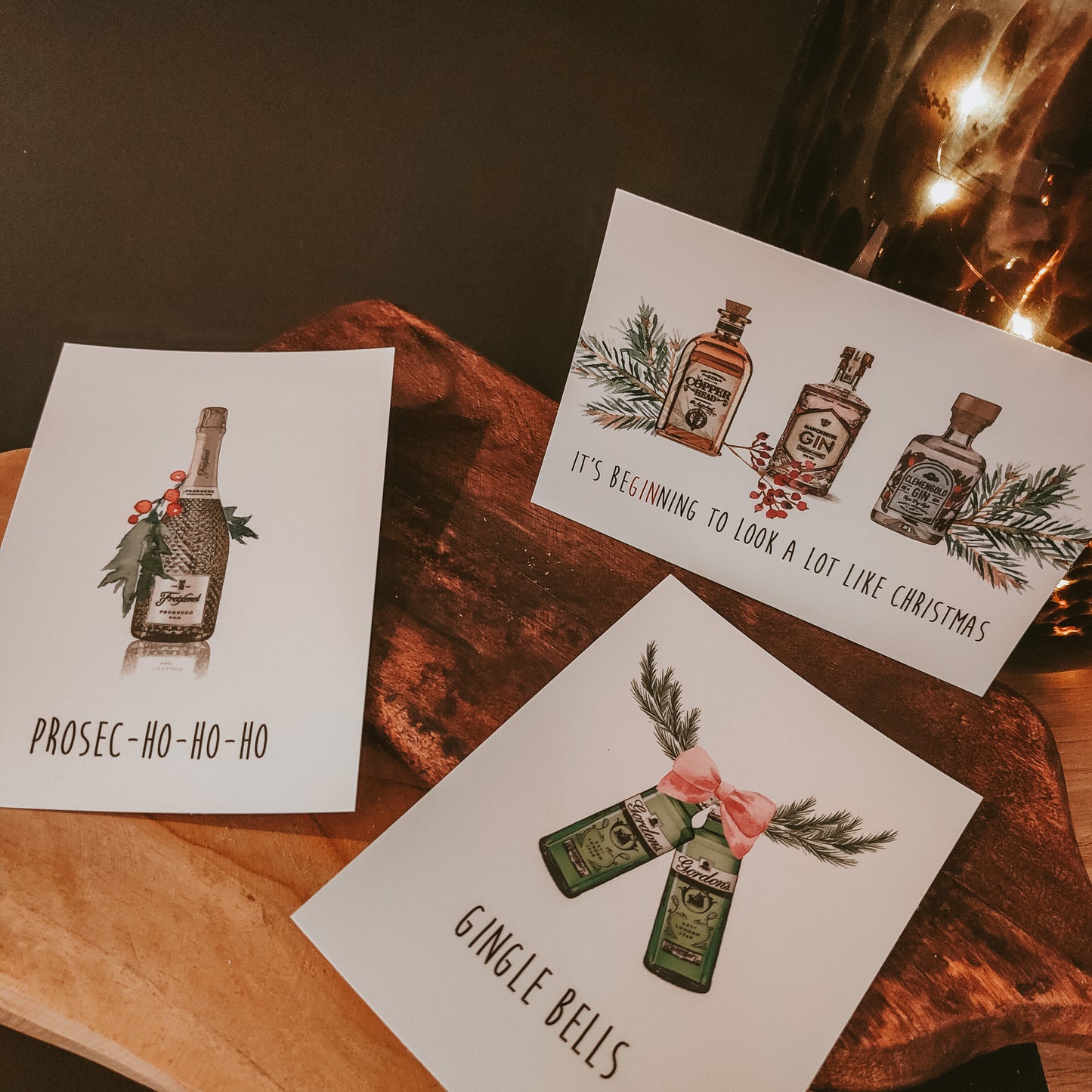 Merry Drunkmas - Set van 9 kerstkaarten