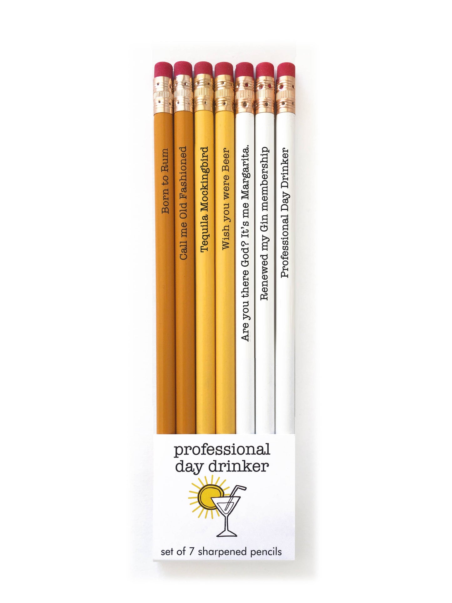Day Drinker – Set van 7 potloden