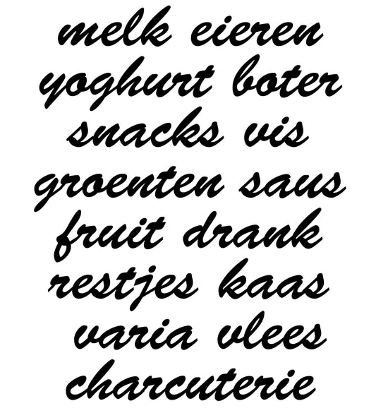 Koelkastlabels
