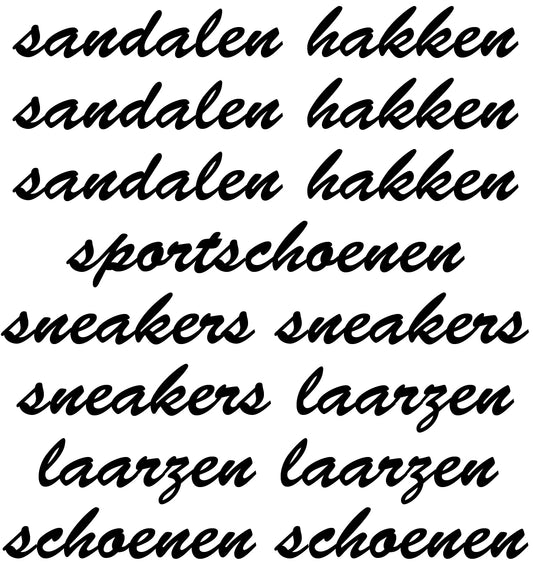 Schoenenlabels