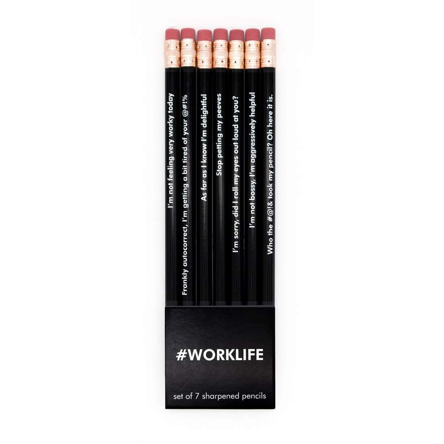 #worklife – Set van 7 potloden